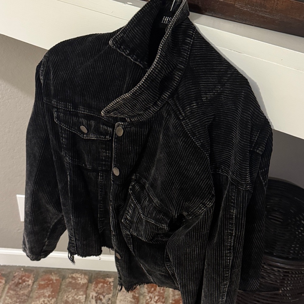 POL Black Corduroy Jacket